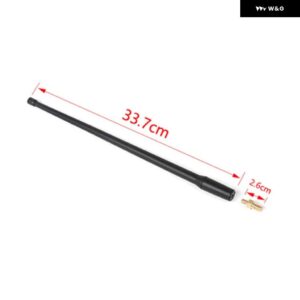 ジープ アンテナ 交換用金属ラジオ アンテナ ラングラー JL JK 2007-2022 グラディエーター JT 2018-2022 - 33.7cm