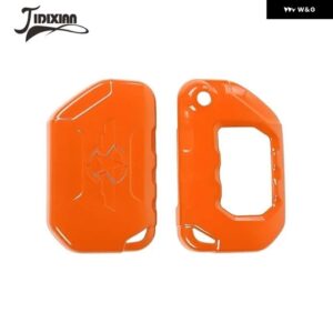 ジープ ラングラー JL グラディエーター JT 2018-24 キーケース シェル装飾カバー - Orange