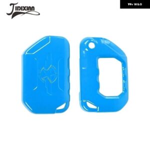 ジープ ラングラー JL グラディエーター JT 2018-24 キーケース シェル装飾カバー - Light Blue