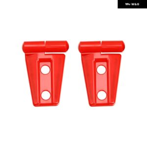 ジープ ラングラー JK 2007-17 エンジン フードヒンジ装飾カバー - Red
