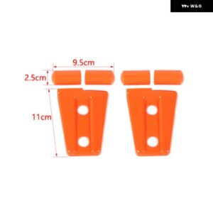 ジープ ラングラー JK 2007-17 エンジン フードヒンジ装飾カバー - Orange