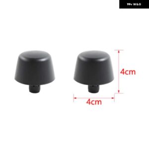 ジープ ABS 車 外装 フロントエンジン フードゴムキャップ装飾カバー トリム ステッカー ラングラー JK 2007-2017 - Original parts 2pcs