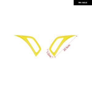 ジープ フェンダー 空調ベントアウトレット装飾カバー ラングラー JL グラディエーター JT 2018-24 - Yellow
