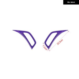 ジープ フェンダー 空調ベントアウトレット装飾カバー ラングラー JL グラディエーター JT 2018-24 - Purple