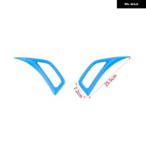 ジープ フェンダー 空調ベントアウトレット装飾カバー ラングラー JL グラディエーター JT 2018-24 - Light Blue