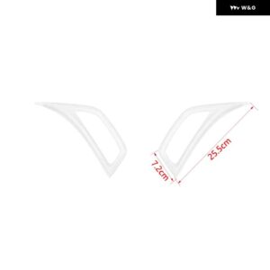 ジープ フェンダー 空調ベントアウトレット装飾カバー ラングラー JL グラディエーター JT 2018-24 - WHITE