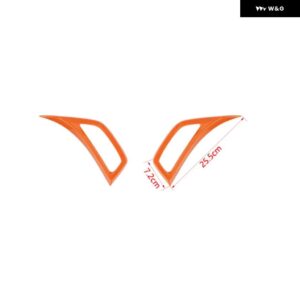 ジープ フェンダー 空調ベントアウトレット装飾カバー ラングラー JL グラディエーター JT 2018-24 - Orange