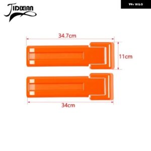 ジープ ラングラー JK 2007 2008 2009 2010-2017 車 外装 リアドアスペアタイヤテールゲート ヒンジ装飾カバー - Orange