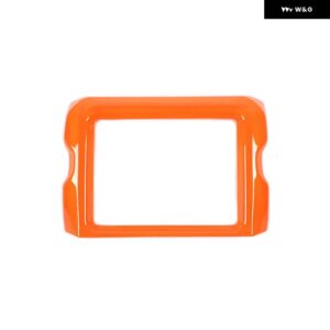 ジープ 車 8.4インチ GPS ナビゲーション 装飾カバー ラングラー JL グラディエーター JT 2018-23 - Orange