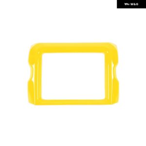 ジープ 車 8.4インチ GPS ナビゲーション 装飾カバー ラングラー JL グラディエーター JT 2018-23 - Yellow