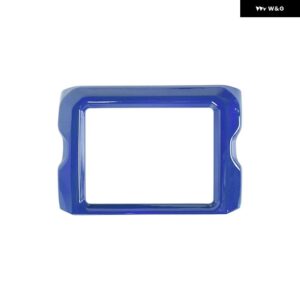 ジープ 車 8.4インチ GPS ナビゲーション 装飾カバー ラングラー JL グラディエーター JT 2018-23 - blue