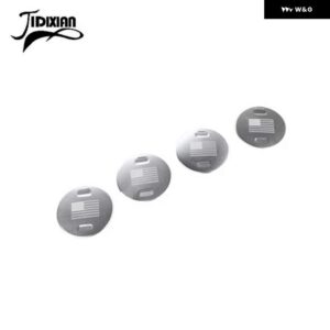 ジープ カーエアコンベントアウトレット装飾カバー ラングラー JL 2018 アップグラディエーター JT 2018 アップ - flag silver 4 PCS