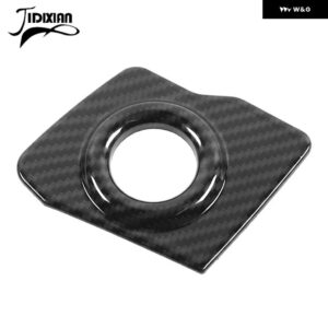 ジープ エンジン スタートストップキー穴装飾カバー ラングラー JK 2007-2017 パトリオットコンパス - carbon fiber grain
