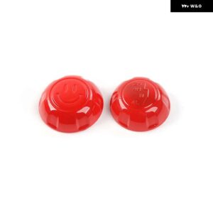 ジープ 車インテリアギアシフトノブシフタートップヘッド装飾カバー ラングラー JK 2011-17 - red