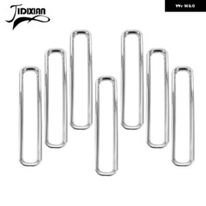 ジープ ラングラー TJ 1997 1998 1999 1999 2000-2006 フロントレーシンググリル グリル メッシュ装飾カバー - Chrome A
