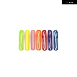 ジープ ラングラー TJ 1997 1998 1999 1999 2000-2006 フロントレーシンググリル グリル メッシュ装飾カバー - multicolor with mesh