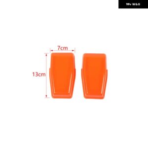 ジープ 車 外装 リフト ゲート リアドア窓ガラスヒンジ装飾カバー ラングラー JK 2007-2017 - Orange