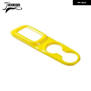 ジープ ラングラー JK 2011-17 車内ギアシフトパネル フロントカップホルダー 装飾カバー - Yellow