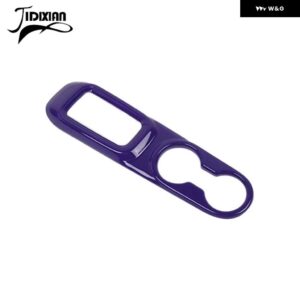 ジープ ラングラー JK 2011-17 車内ギアシフトパネル フロントカップホルダー 装飾カバー - purple