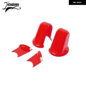 ジープ 車 外装 バックミラー ベース装飾カバー ステッカー ラングラー JK 2007 2008 2009 2010-2017 - Red