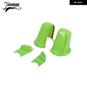 ジープ 車 外装 バックミラー ベース装飾カバー ステッカー ラングラー JK 2007 2008 2009 2010-2017 - light green