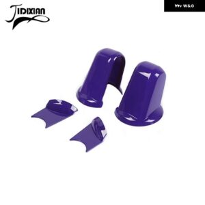 ジープ 車 外装 バックミラー ベース装飾カバー ステッカー ラングラー JK 2007 2008 2009 2010-2017 - Purple