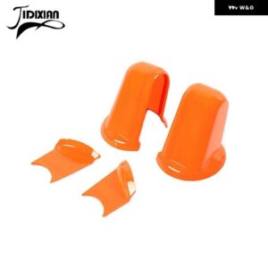 ジープ 車 外装 バックミラー ベース装飾カバー ステッカー ラングラー JK 2007 2008 2009 2010-2017 - Orange