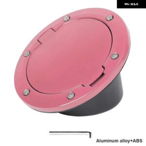 ジープ 燃料タンク ガスキャップカバー ラングラー JK 2007-17 - Pink