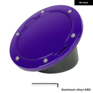 ジープ 燃料タンク ガスキャップカバー ラングラー JK 2007-17 - Purple