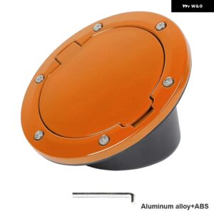 ジープ 燃料タンク ガスキャップカバー ラングラー JK 2007-17 - Orange