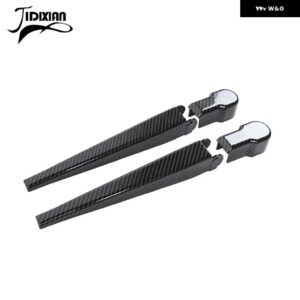 ジープ フロントウィンドウ フロントガラス ワイパーアーム ブレード装飾カバー ラングラー JK 2007-2017 EXTEROPR - carbon fiber grain