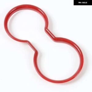 ジープ ラングラー JK 2011-17 車内フロントウォーターカップホルダー 装飾カバー - red