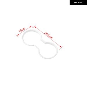 ジープ ラングラー JK 2011-17 車内フロントウォーターカップホルダー 装飾カバー - White