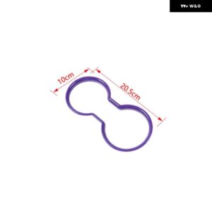 ジープ ラングラー JK 2011-17 車内フロントウォーターカップホルダー 装飾カバー - purple