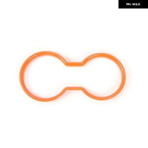 ジープ ラングラー JK 2011-17 車内フロントウォーターカップホルダー 装飾カバー - Orange