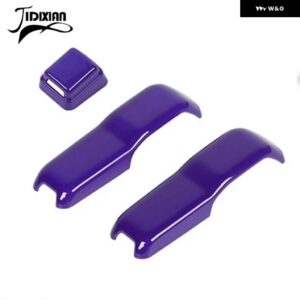 ジープ フロントフードリア フロントガラス ワイパーノズル装飾カバー ラングラー JL 2018-24 アップ - Purple