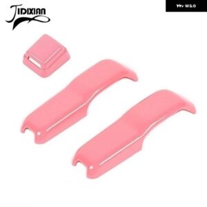 ジープ フロントフードリア フロントガラス ワイパーノズル装飾カバー ラングラー JL 2018-24 アップ - Pink