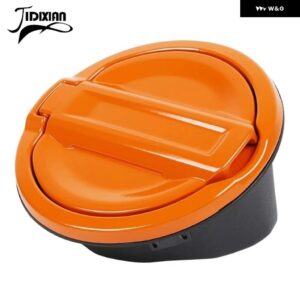 ジープ タンク カバー 車 外装 オイル燃料タンク キャップカバー ラングラー JL 2018-24 アップ - orange no lock