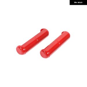 ジープ フロントガラス ヒンジ装飾カバー ラングラー JL JT 2018-24 アップ 外装 - red