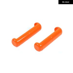 ジープ フロントガラス ヒンジ装飾カバー ラングラー JL JT 2018-24 アップ 外装 - Orange