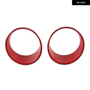 ジープ ヘッドライト ヘッドライト ランプ装飾カバー ラングラー JL ルビコン 2018-23 - Red