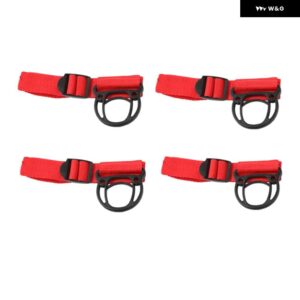 ジープ 汎用 コート ハンガー カー コート フック ラングラー TJ JK JL JT 1997 アップ スズキ ジムニー 2007 アップ - Red 4-Pcs