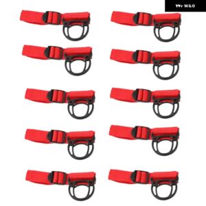 ジープ 汎用 コート ハンガー カー コート フック ラングラー TJ JK JL JT 1997 アップ スズキ ジムニー 2007 アップ - red 10 pcs