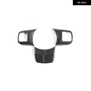 ジープ カーボングレインカーセンターコンソール ギアシフト室内装飾カバー ラングラー JK 2011-2017 - Steering Wheel Trim