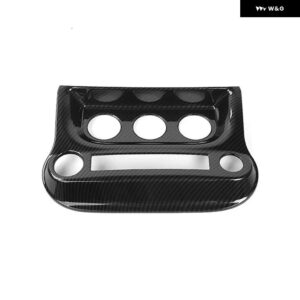 ジープ カーボングレインカーセンターコンソール ギアシフト室内装飾カバー ラングラー JK 2011-2017 - Air Conditioner trim