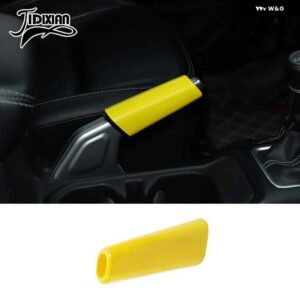 ジープ ハンドブレーキ装飾カバー ラングラー JL グラディエーター JT 2018-23 アップインテリア - Yellow