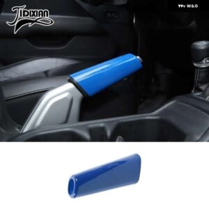 ジープ ハンドブレーキ装飾カバー ラングラー JL グラディエーター JT 2018-23 アップインテリア - blue
