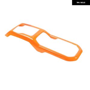 ジープ カップホルダー ギアシフトパネル 装飾カバー ラングラー JL グラディエーター JT 2018-24 アップ - Orange