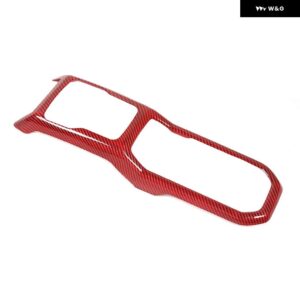 ジープ カップホルダー ギアシフトパネル 装飾カバー ラングラー JL グラディエーター JT 2018-24 アップ - red carbon fiber