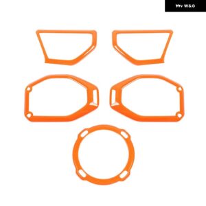 ジープ 車 A ピラー ルーフトランク スピーカー 装飾カバー ラングラー JL 2018-23 インナー - Orange